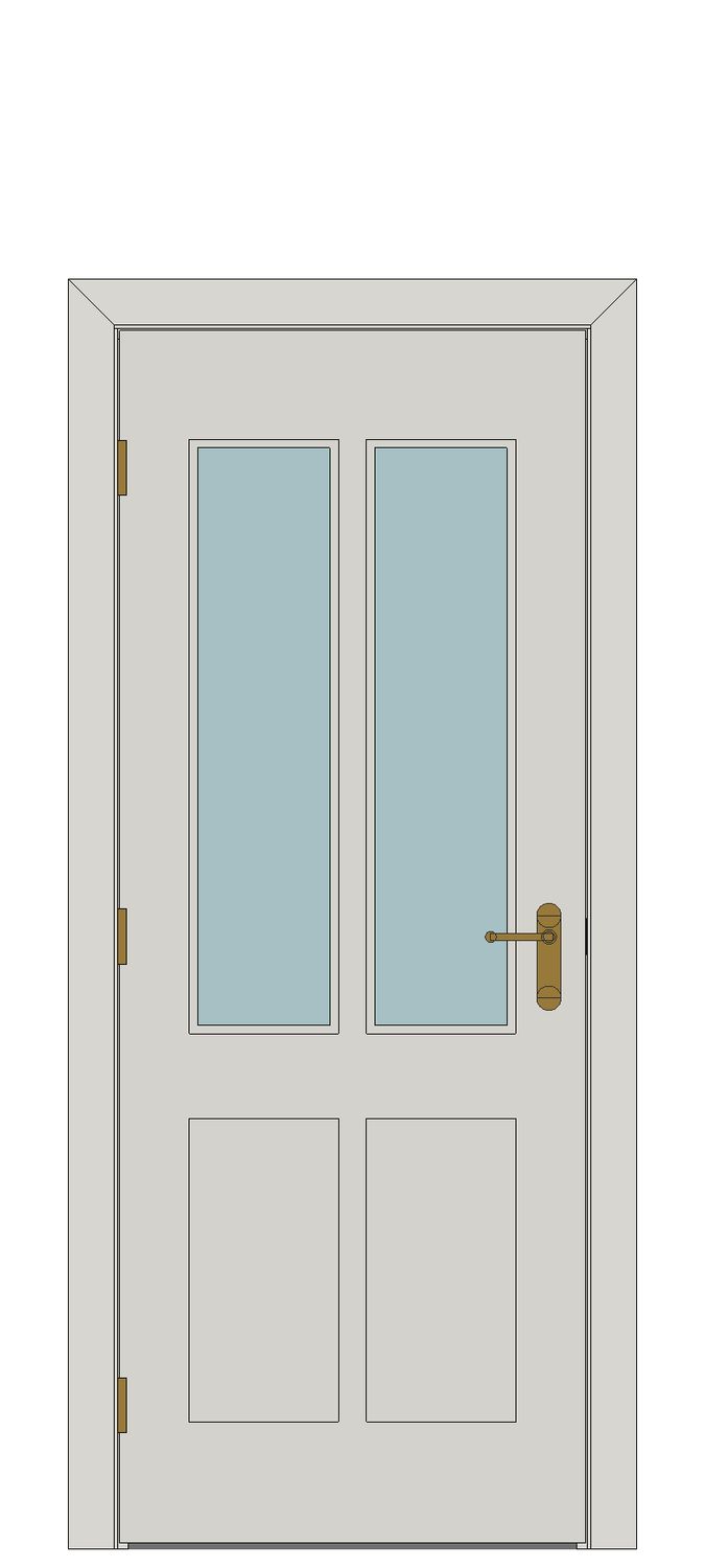INSULUX Haddon inspired — JELD-WEN-inspired Revit 2027 Door
