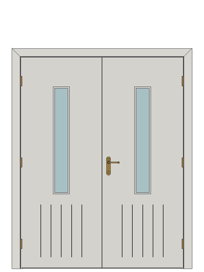 Double doorset - INSULUX Beaumanor inspired — JELD-WEN-inspired Revit 2027 Door