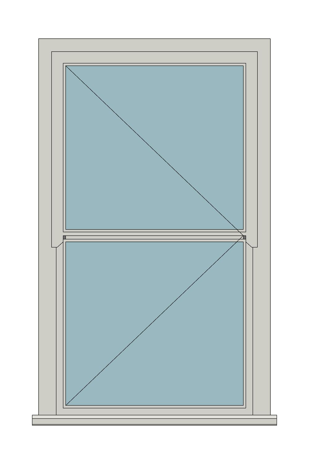 Regency casement - Single side hung — JELD-WEN-inspired Revit 2027 Window