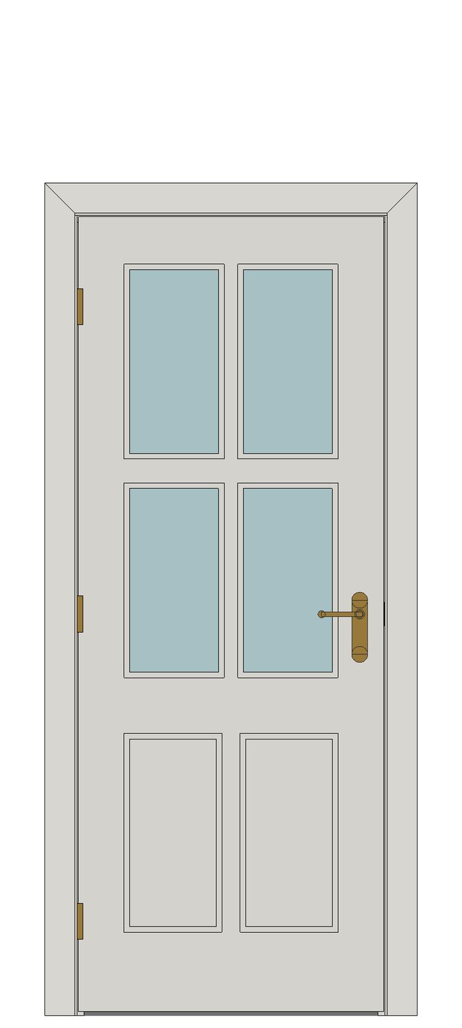 Hemlock EKXT glazing adaptation — JELD-WEN-inspired Revit 2027 Door
