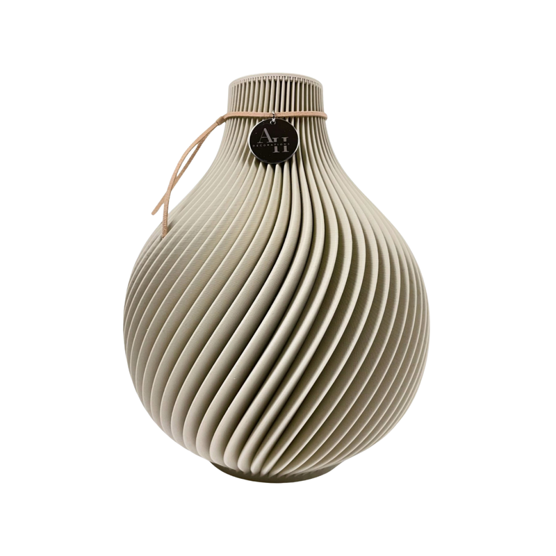 Moderne BOHO Vase – Elegante Deko für dein Zuhause, Größe: 20 cm, Farbe: Khaki