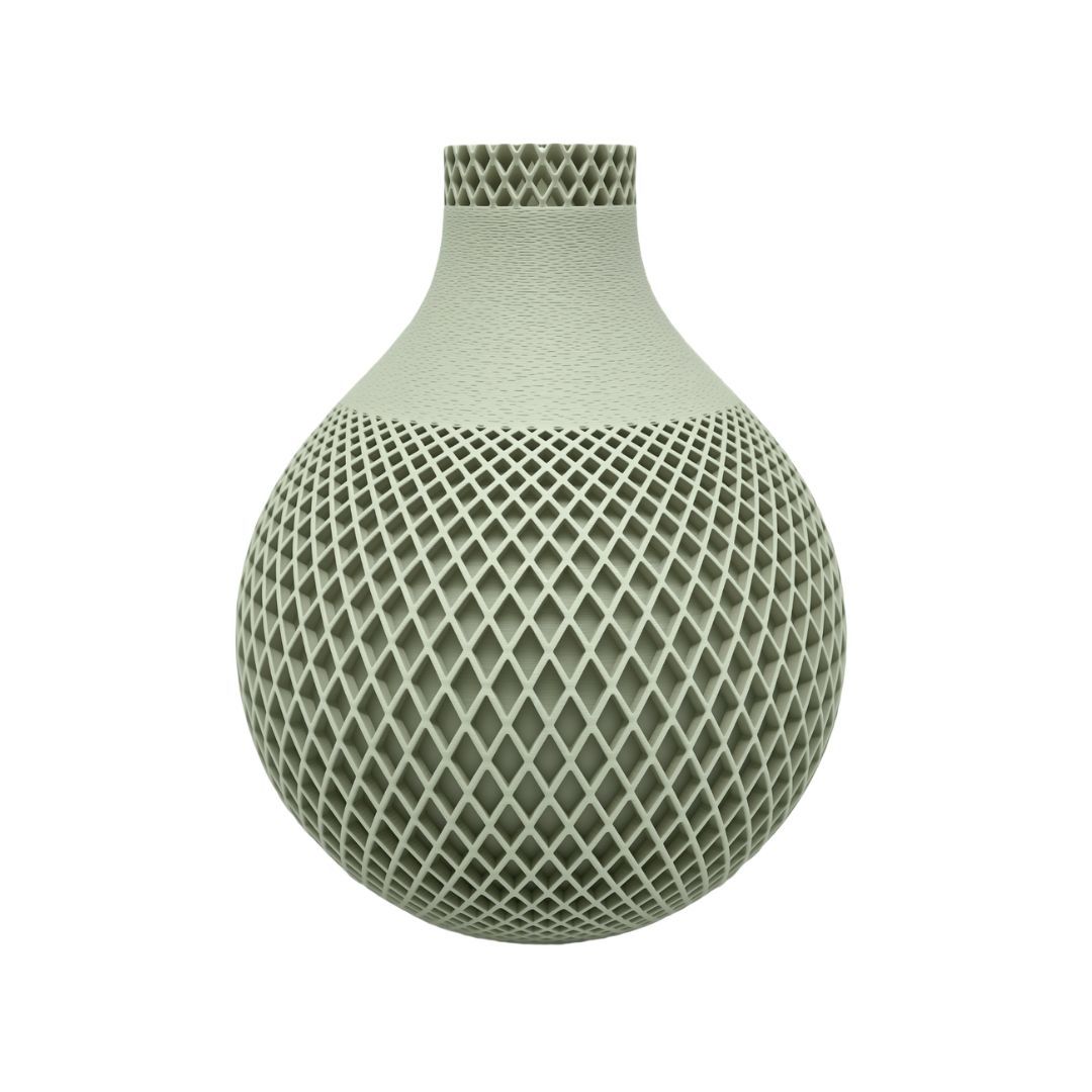 Boho FILA vase &amp; fragrance diffuser in Khaki - modern design, 12 cm tall, stylish and versatile.