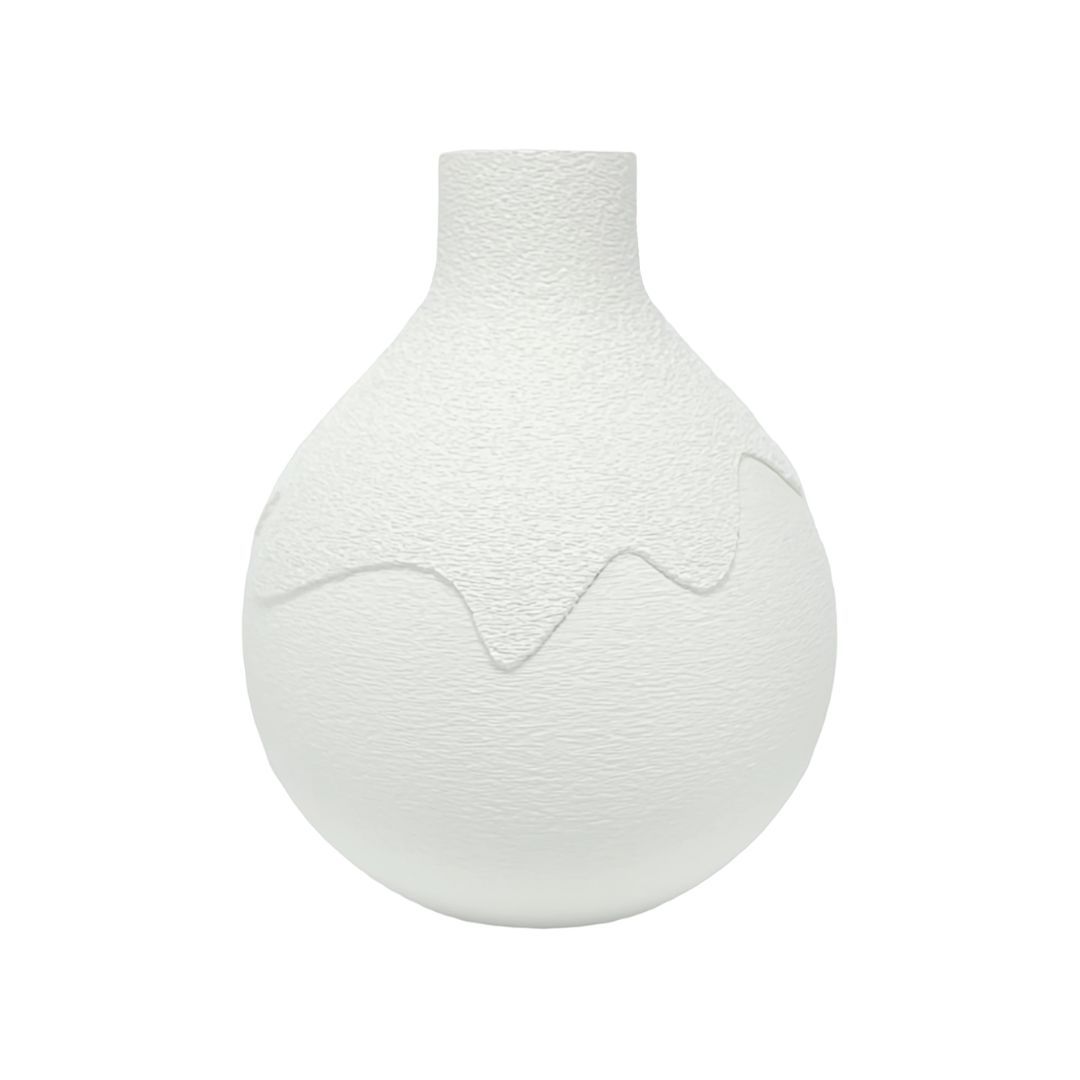 Boho SERA vase &amp; fragrance diffuser in Milky White - modern design, 12 cm tall, stylish and versati…