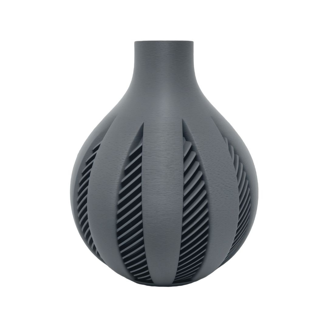 Koyu gri renkte Boho LIGNA vazo ve oda kokusu vazosu - 12 cm yüksekliğinde, modern ve çok yönlü bir…