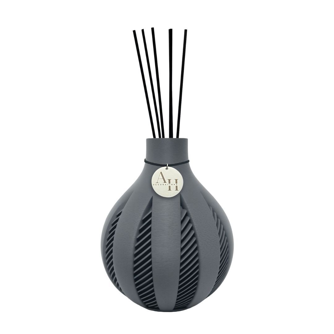 Modern Diffuser - Ligna, Size: 12 cm, Color: Dunkelgrau