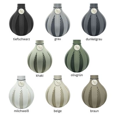 Ligna – ince dokulu 3D baskı boho vazo, sürdürülebilir evin için 8 renkte