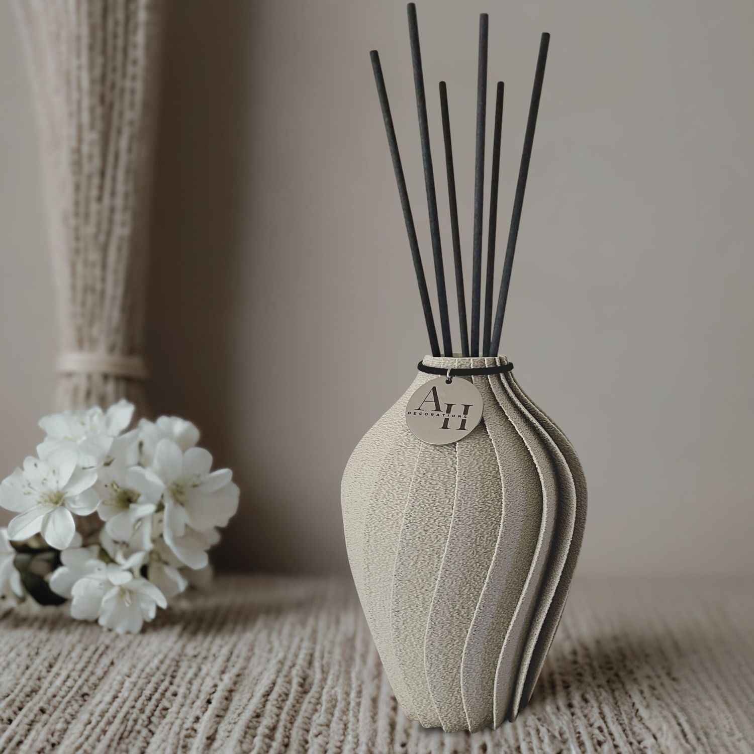 Modern Diffuser – IGNIS, Size: 12 cm, Color: Khaki