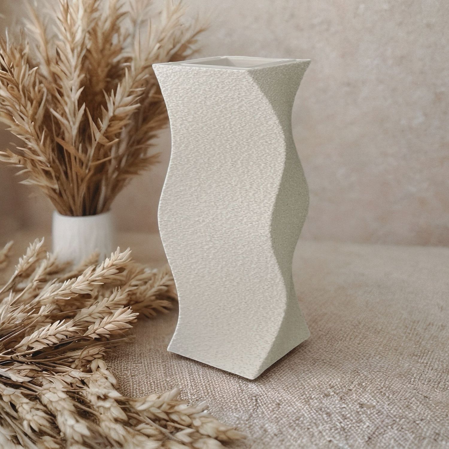 Vase CANDORA, Size: 16 cm, Color: Milky White