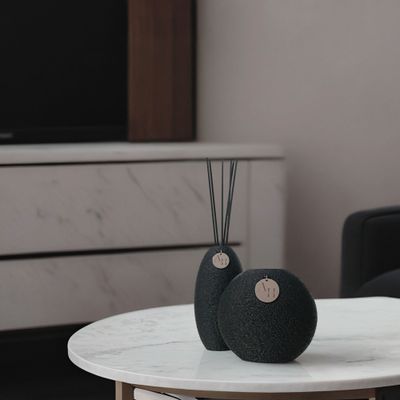 Orbis &amp; Atria fragrance vase set made from sustainable PLA with waterproof PP inserts
