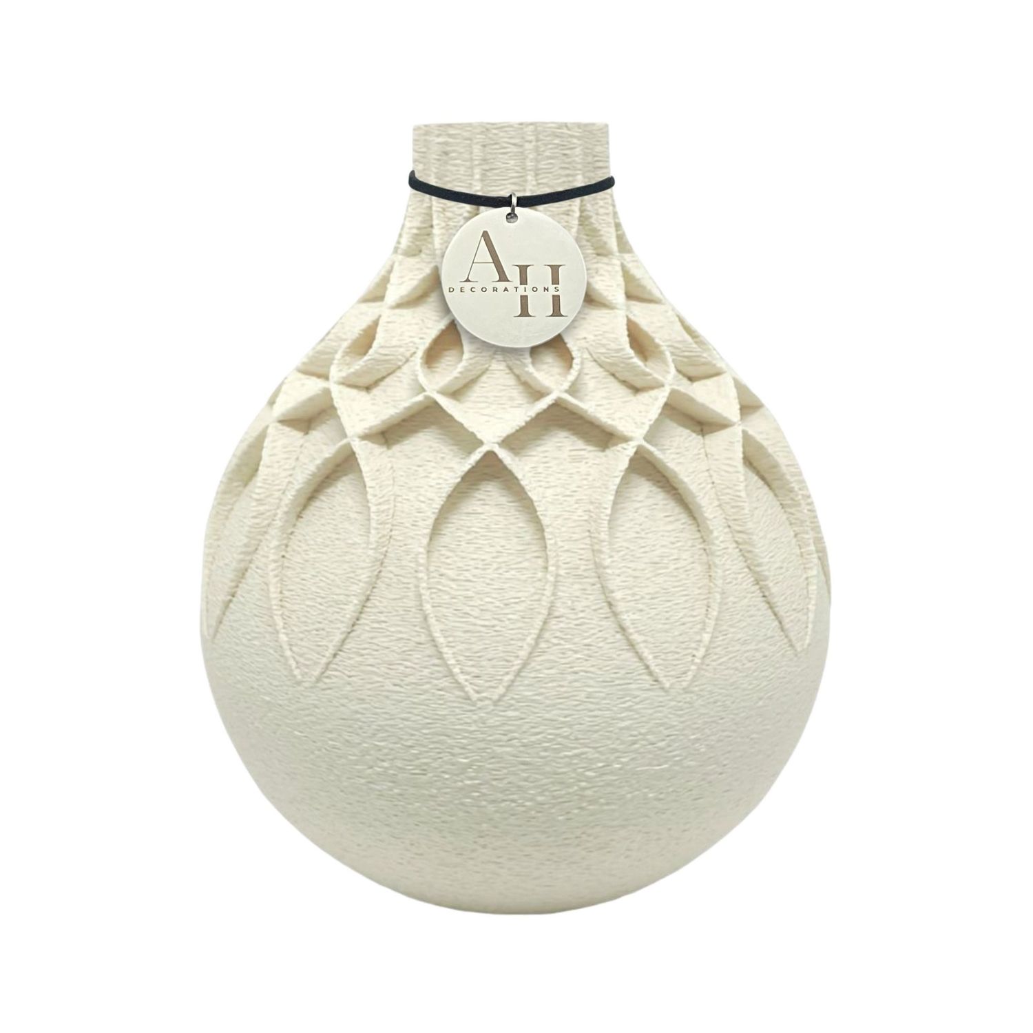 Modern Vase SILVA, Color: Beige, Size: 16 cm