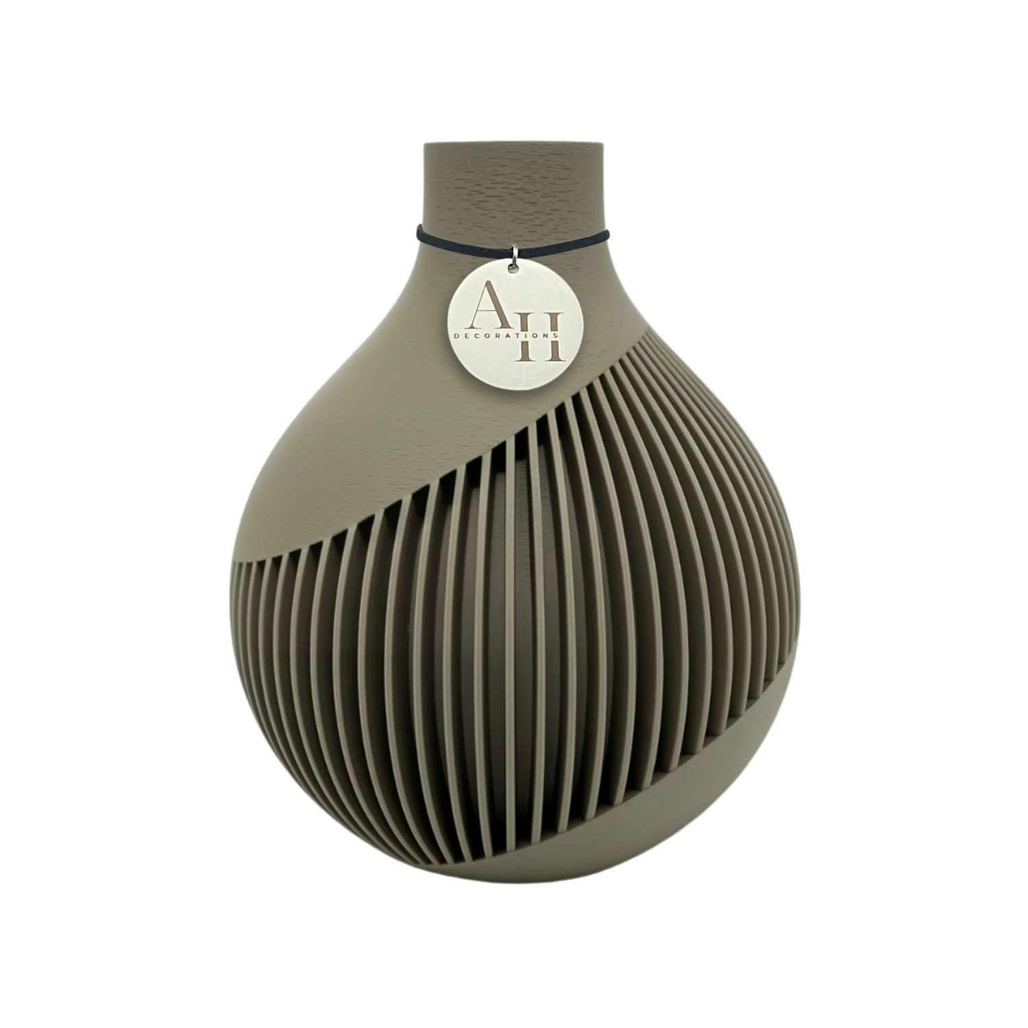 Modern Vase LINEA, Color: Braun, Size: 16 cm