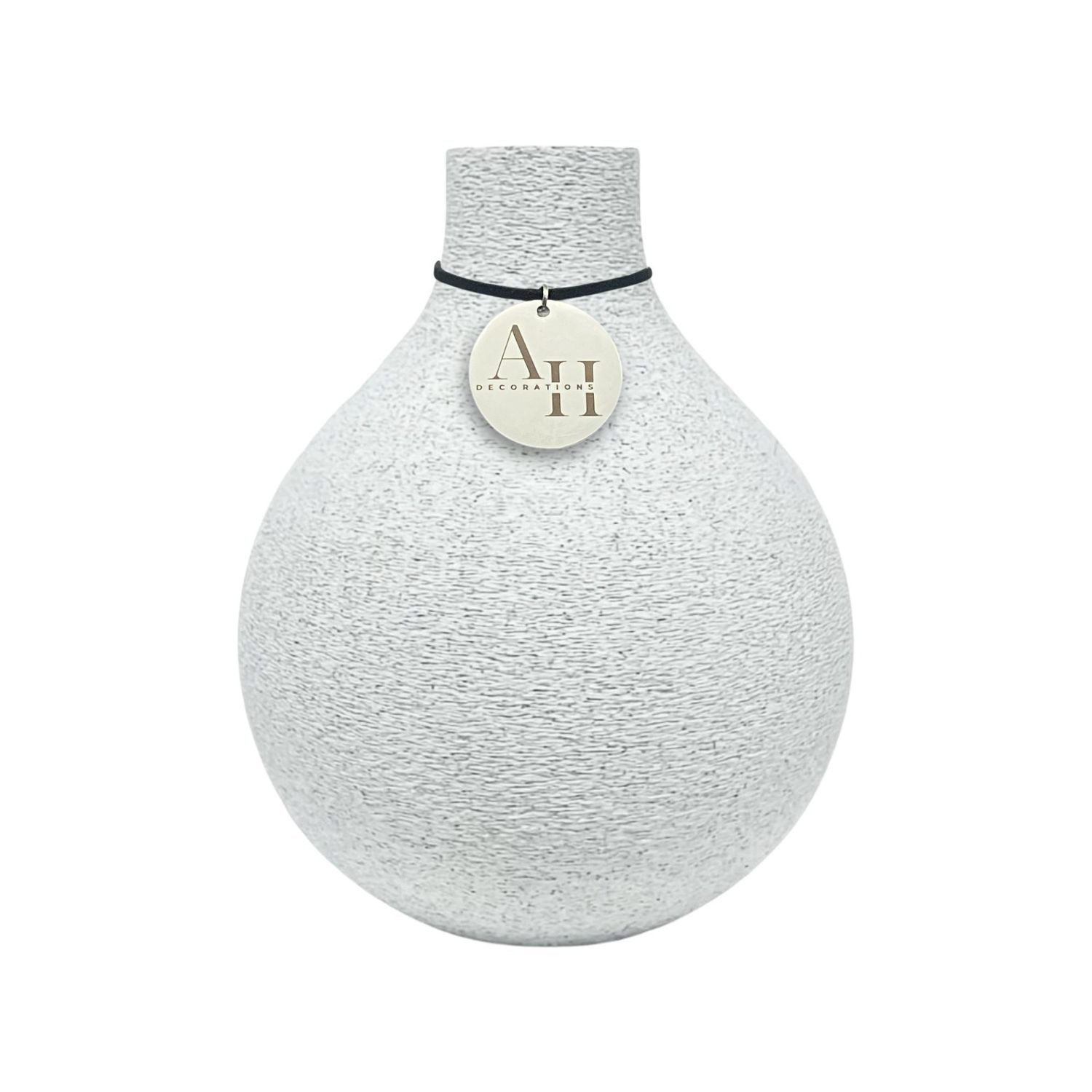 Clara stone-look vase – boho home decor in 3 sizes, for dried &amp; fresh flowers, 3D-printed