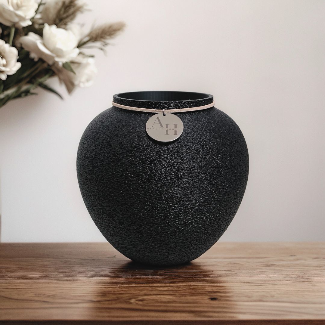 Vase ELERA, Color: Tiefschwarz, Size: 12 cm