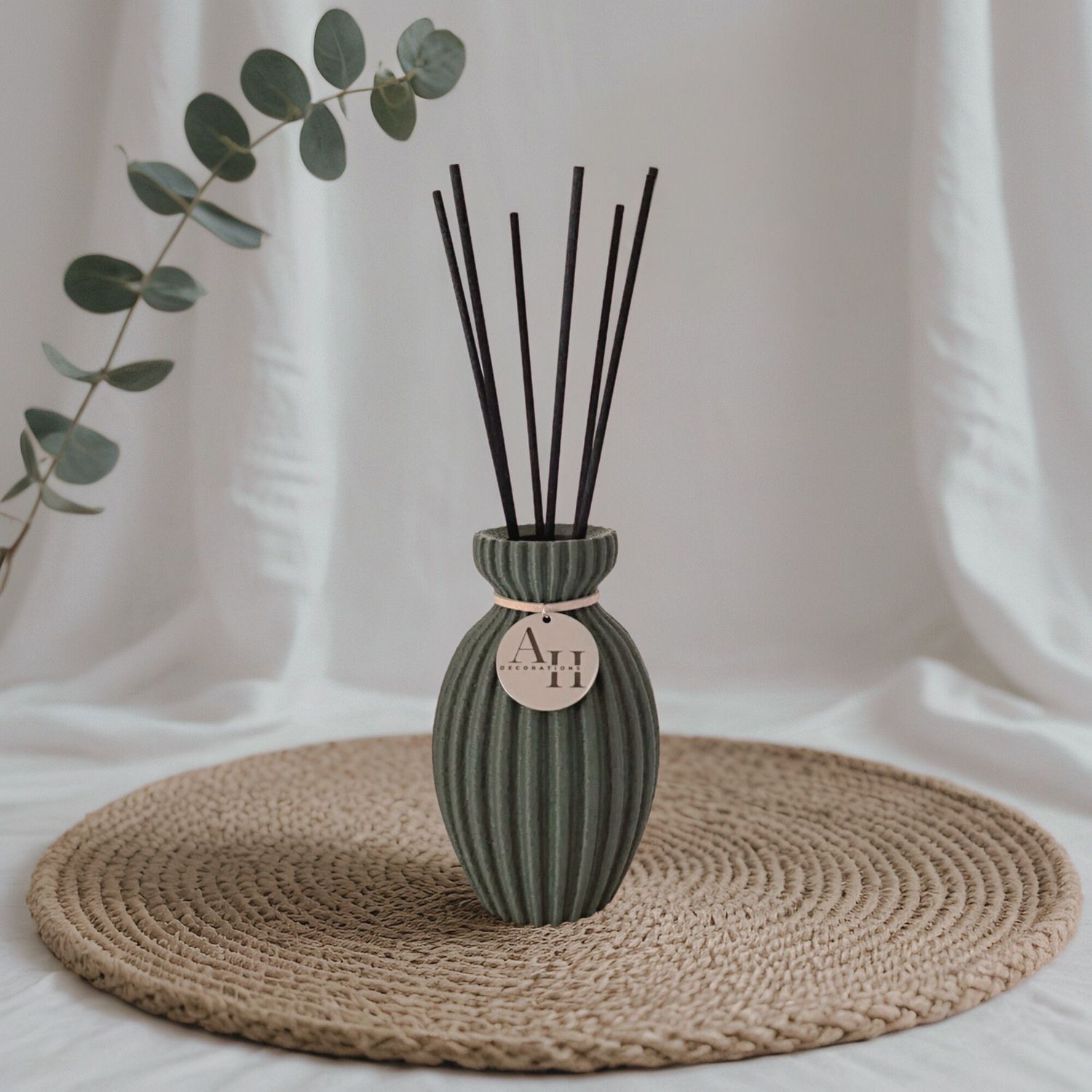 Modern Diffuser – NARA, Color: Olivgrün, Size: 12 cm