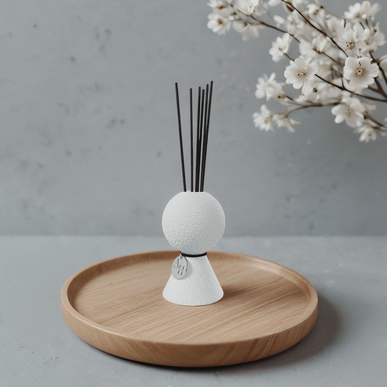 Modern Diffuser – NODUS, Size: 12 cm, Color: Milky White