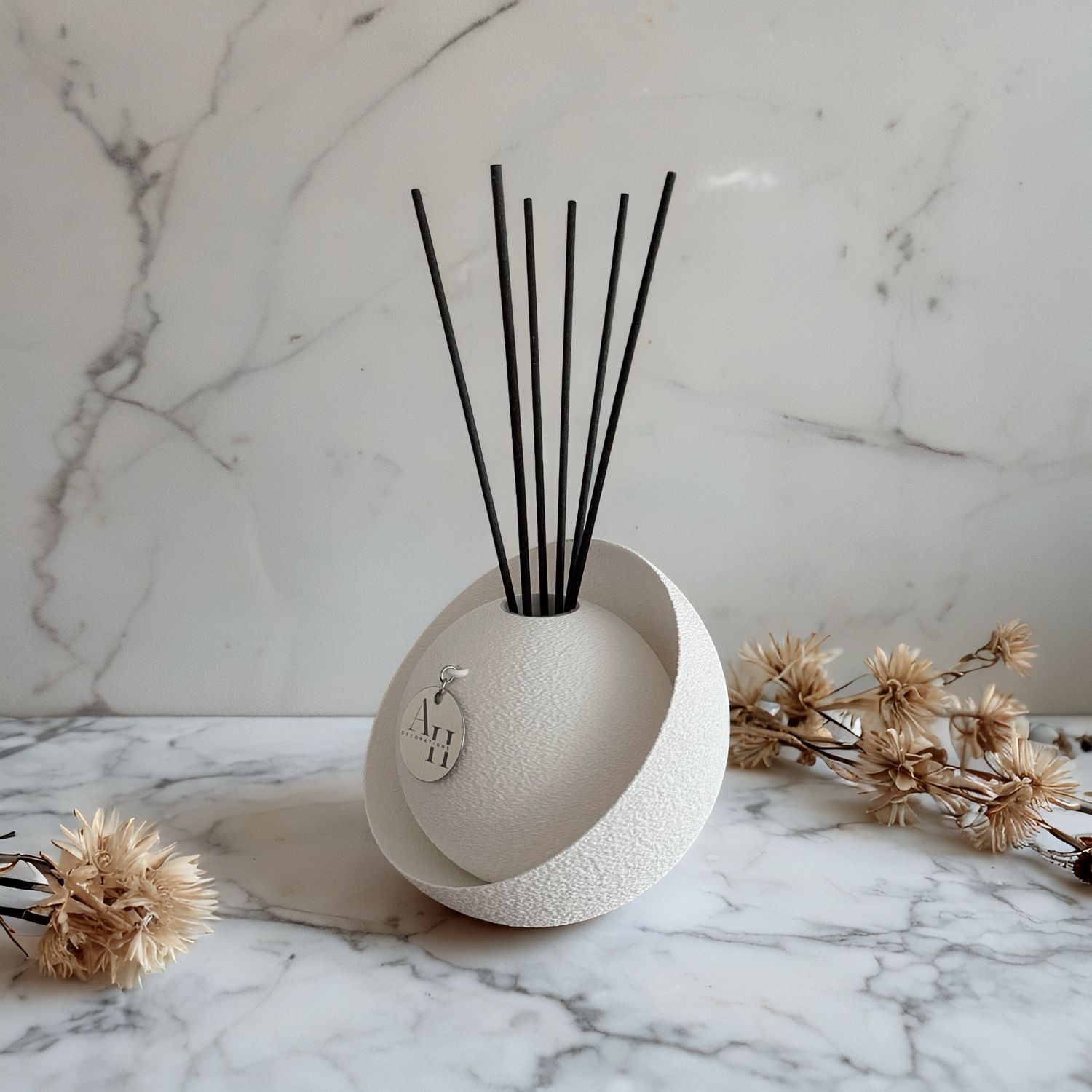 Modern Diffuser – VELUM, Size: 12 cm, Color: Milky White