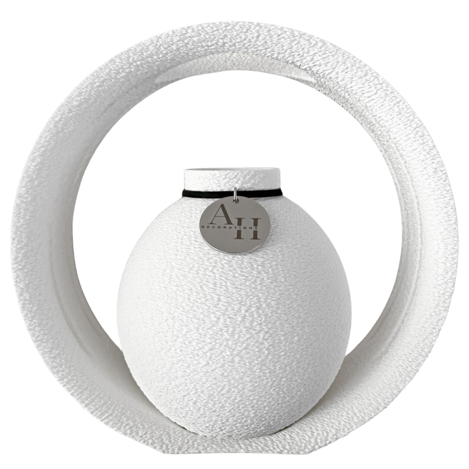 Vase ODORA, Size: 20 cm, Color: Milky White