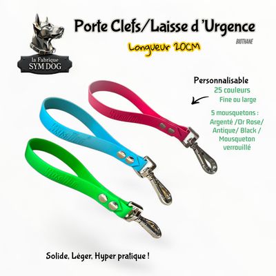 Porte Clefs/ Laisse d’urgence 20cm