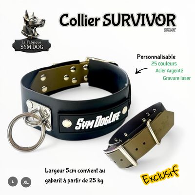 Collier XL  SURVIVOR (5cm)