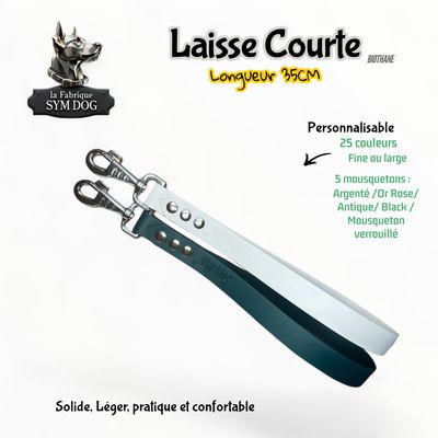 Laisse courte 35cm