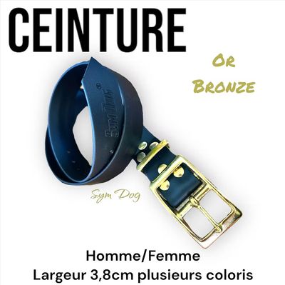 Ceinture Sym Dog Bronze