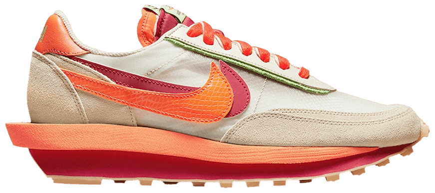 Sacai x Clot x LDWaffle &#39;Net Orange Blaze&#39;