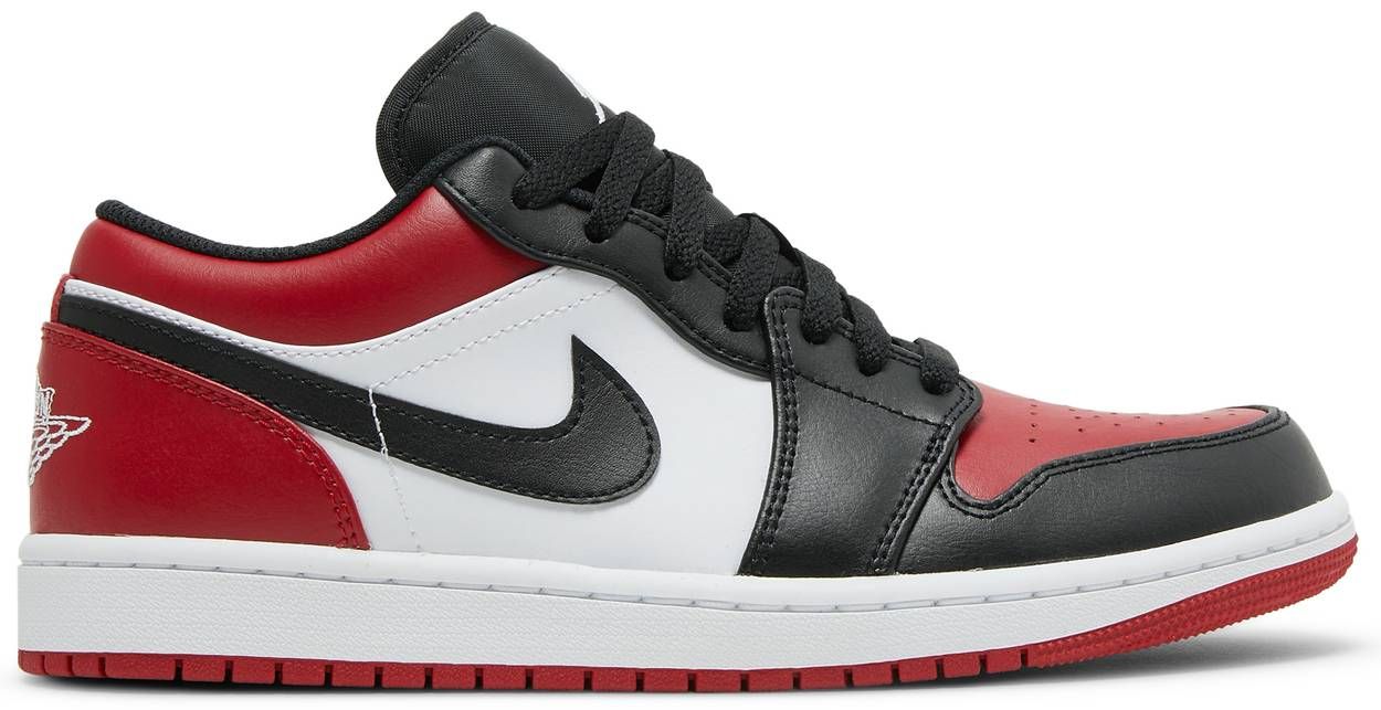 Air Jordan 1 Low &#39;Bred Toe&#39; 2021
