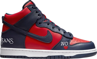 Supreme x Dunk High SB &#39;By Any Means - Red Navy&#39;