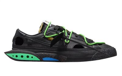 Off-White X Nike Blazer Low ‘Black Electro Green‘
