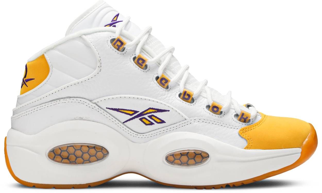 Reebok Question Mid &#39;Yellow Toe&#39;