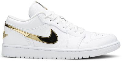 Air Jordan 1 Retro Low &#39;White Metallic Gold&#39;