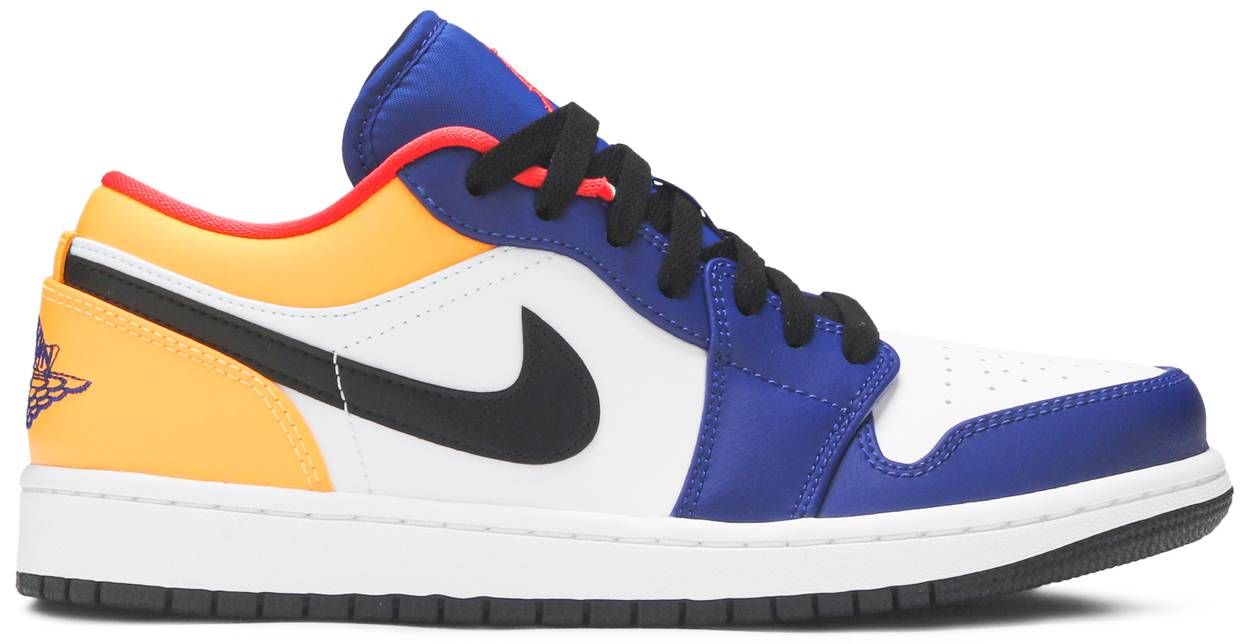 Air Jordan 1 Low &#39;White Deep Royal Blue&#39;