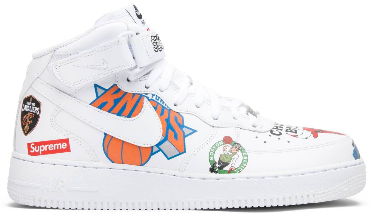 Supreme x NBA x Air Force 1 Mid 07 &#39;White&#39;