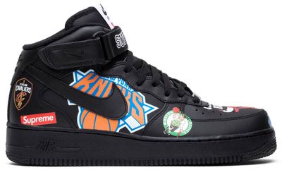 Supreme x NBA x Air Force 1 Mid 07 &#39;Black&#39;