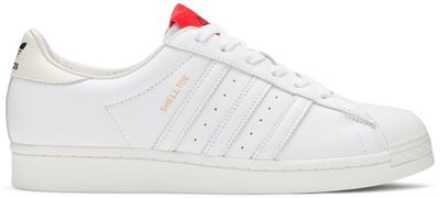424 x Superstar Shell Toe &#39;White Scarlet&#39;