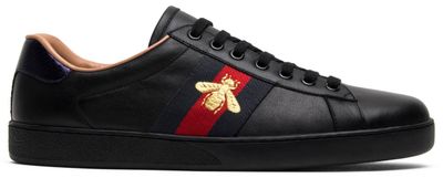 Gucci Ace Embroidered &#39;Black Bee&#39;