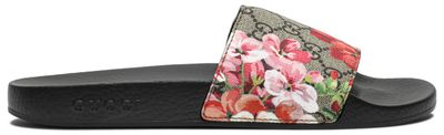 Gucci Wmns GG Supreme Slide &#39;Blooms&#39;
