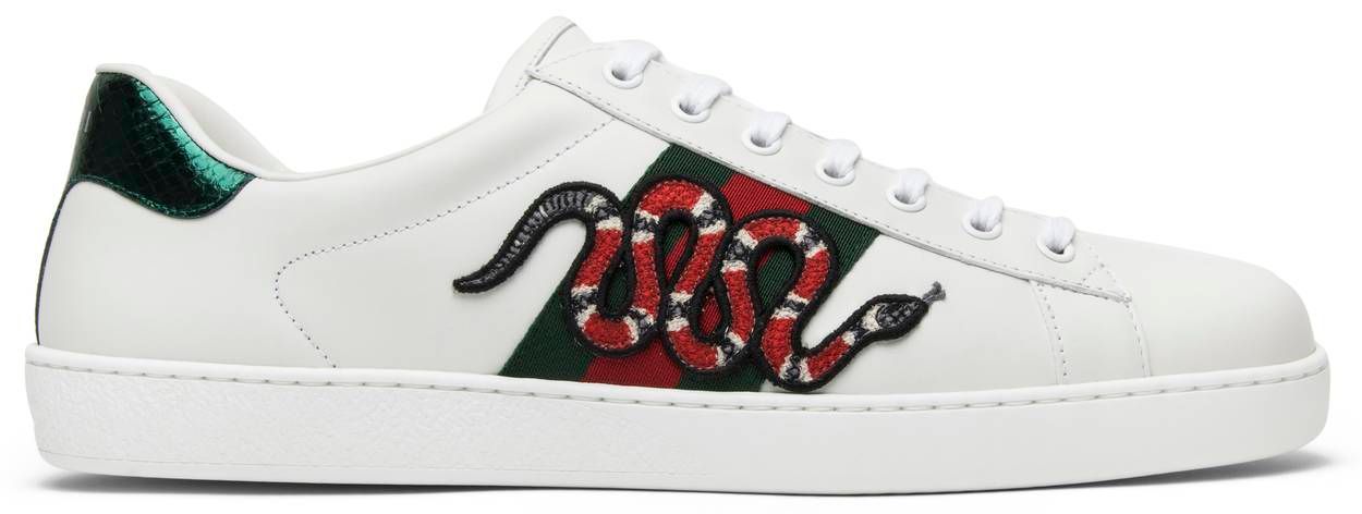 Gucci Ace Embroidered &#39;Snake&#39;