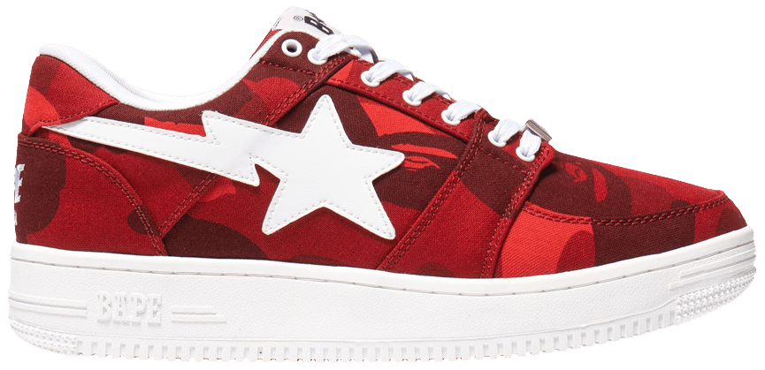 Bapesta M2 Low &#39;Red Camo&#39;
