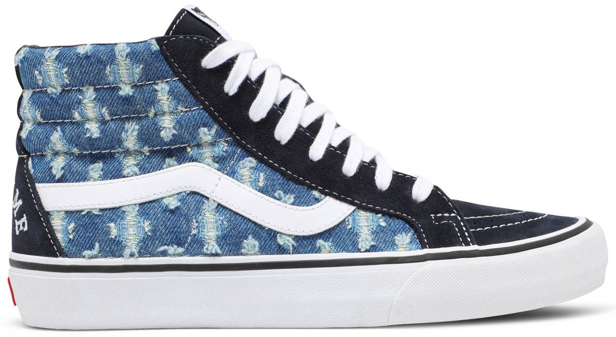 Supreme x Sk8-Hi &#39;Blue Hole Punch Denim&#39;