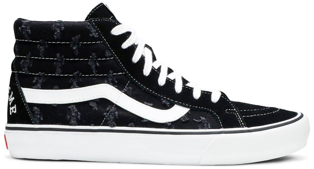 Supreme x Sk8-Hi &#39;Black Hole Punch Denim&#39;