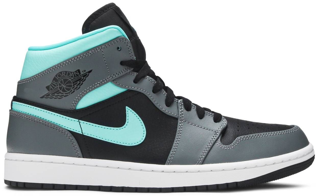 Air Jordan 1 Mid &#39;Grey Aqua&#39;