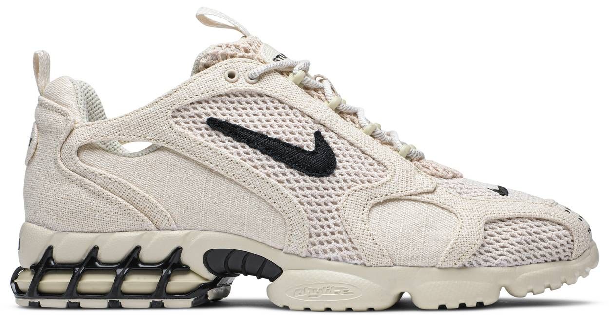 Stussy x Air Zoom Spiridon Caged 2 &#39;Fossil&#39;