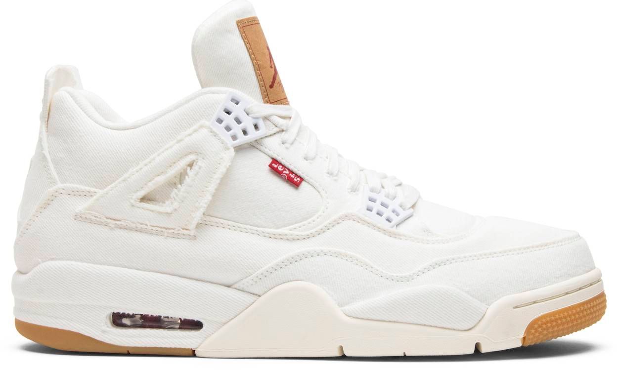 Air Jordan 4 Retro Levi&#39;s White (Levi&#39;s Tag)