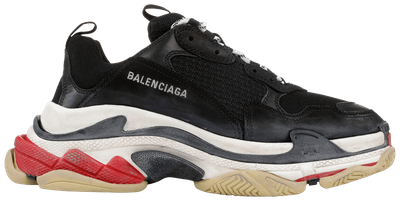 Balenciaga Triple S Black White Red