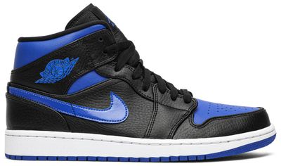 Air Jordan 1 Mid &#39;Black Hyper Royal&#39;