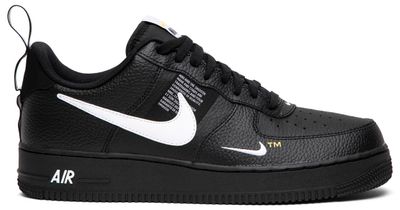 Nike Air Force 1, Air Force 1 LV8 Overbranding, Nike black sneakers, logo-heavy AF1, men&#39;s Air Force 1 shoes, Nike low-top sneaker, black and white Nike shoes, classic Air Force 1, streetwear sneakers, Air Force 1 2018