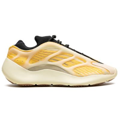 Adidas Yeezy 700 V3 Mono Safflower sneaker with yellow Primeknit and cream cage overlay