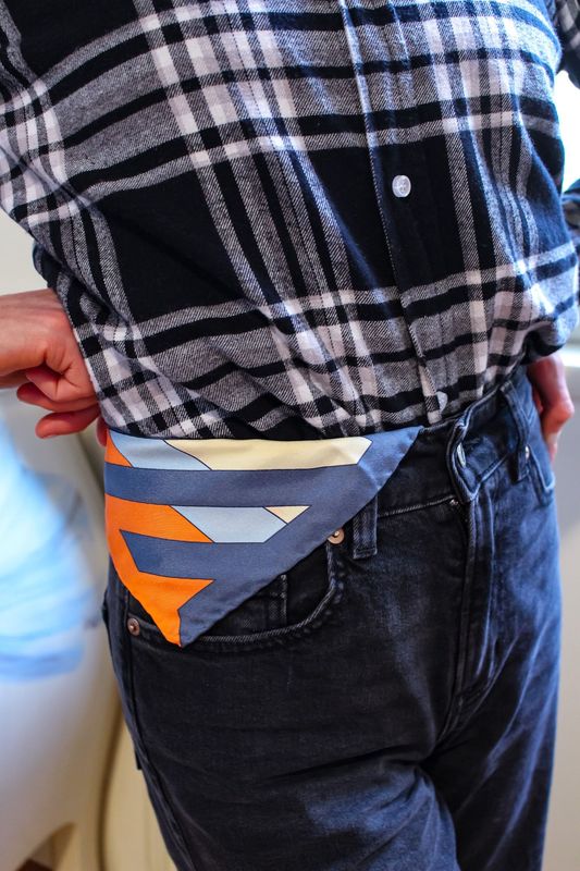 Fazzoletto Payne's Gray