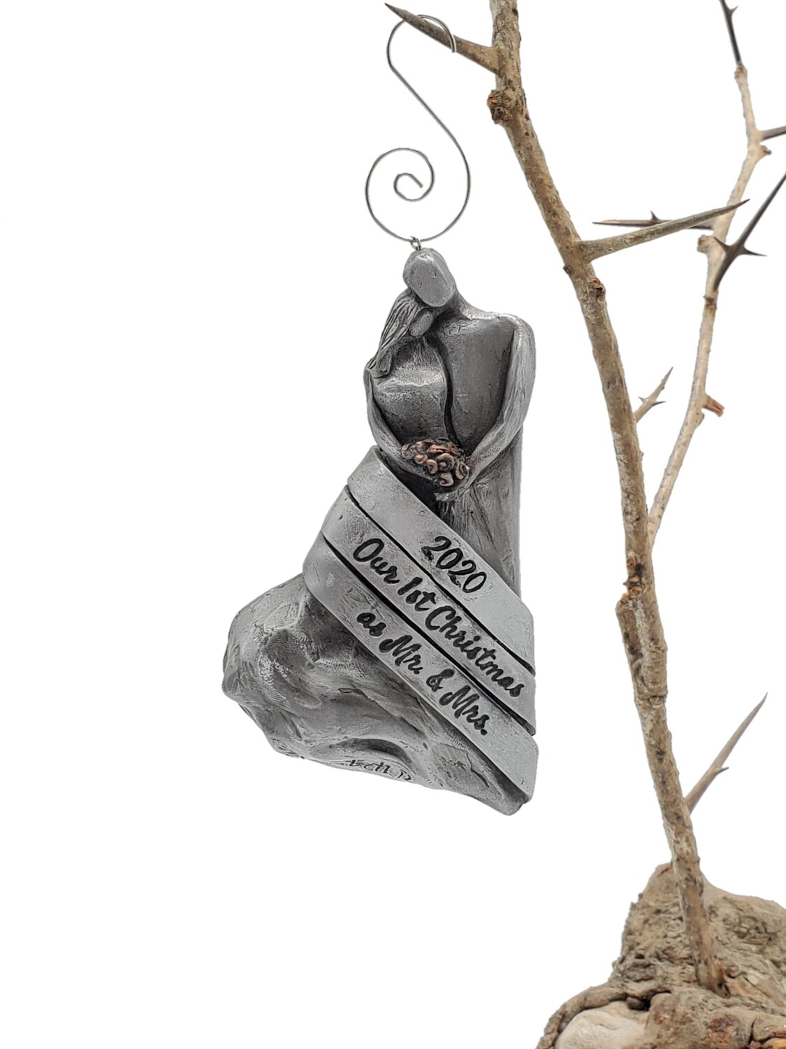 Wedding Ornament, 1st Christmas as Mr. and Mrs. 2020
